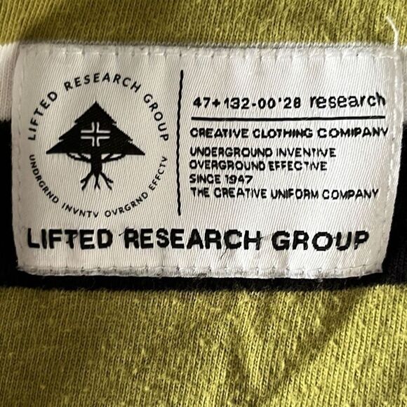 Lifted Research Group Striped Polo Sz. XL - Picture 2 of 7